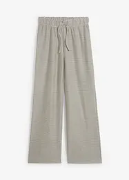 Gestreepte jersey broek met koord, bonprix