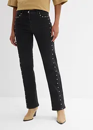 Straight stretch jeans mid waist, bonprix