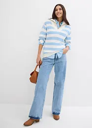 Wide leg jeans, mid waist, bonprix