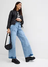 Wide leg jeans, mid waist, bonprix