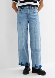 Wide leg jeans, mid waist, bonprix