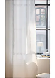 Jacquard gordijn met ruitmotief (1 stuk), bonprix