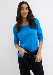 Shirt met ronde hals van puur biologisch katoen, bonprix