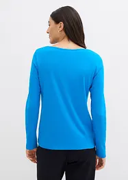 Shirt met ronde hals van puur biologisch katoen, bonprix
