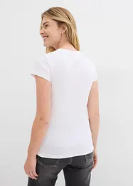 Geribd shirt met korte mouwen (set van 2), bonprix