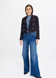 Geruite bouclé blazer, bonprix