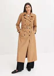 Lange trenchcoat met tailleriem, bonprix