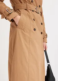 Lange trenchcoat met tailleriem, bonprix