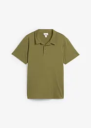 Poloshirt met resortkraag van biologisch katoen, korte mouw, bonprix