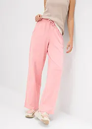 Wijde jersey broek van interlock, bonprix
