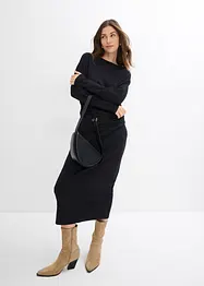 Midi jurk van comfortabel Punto di Roma, bonprix