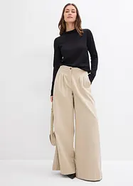 Longsleeve van crêpe, bonprix