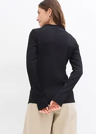 Longsleeve van crêpe, bonprix