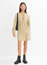 Crêpe shirtjurk, bonprix