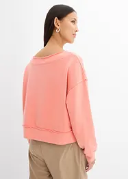 Oversized sweater van zachte katoen-mix, bonprix