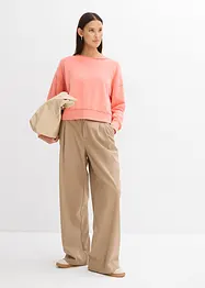 Oversized sweater van zachte katoen-mix, bonprix