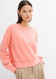 Oversized sweater van zachte katoen-mix, bonprix