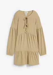 Crêpe shirtjurk, bonprix