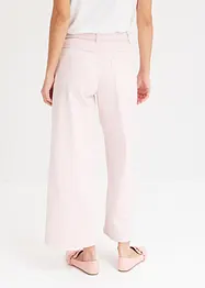 Stretch twill broek met riem, bonprix