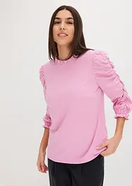Shirt met gerimpelde 3/4 mouwen, bonprix
