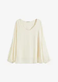 Chiffon tuniek met strass, bonprix
