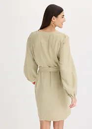 Lyocell jurk met striklint (2-delige set), bonprix