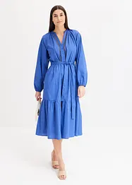 Midi jurk met crocket, bonprix