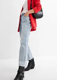 Straight jeans, mid waist, cropped, bonprix