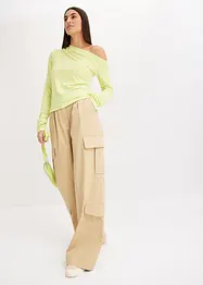 Off shoulder shirt met rimpels, bonprix