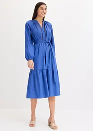 Midi jurk met crocket, bonprix