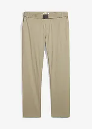 Regular fit stretch chino met riem, straight, bonprix