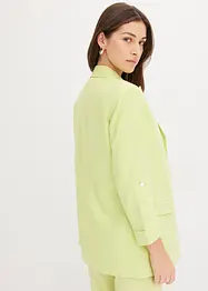 Linnen blazer met gerimpelde mouwen, bonprix