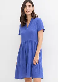 Gestreepte jurk van mousseline, bonprix