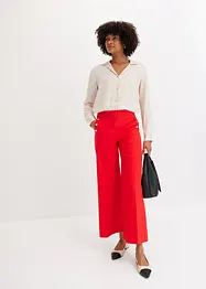 Twill broek met docoratieve knopen, bonprix