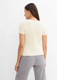 Geribd shirt van biologisch katoen (set van 2), bonprix