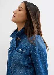 Spijkerjas met strass, bonprix