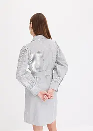 Blousejurk met pofmouwen en strikceintuur, bonprix