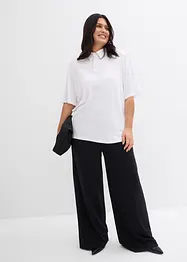 Poloshirt met schoudervulling in viscose-mix, bonprix