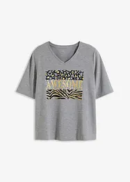 T-shirt met glitterprint, bonprix