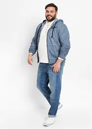 Sweatvest met capuchon in washed out look, bonprix