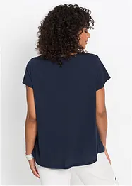Katoenen shirt in A-lijn, bonprix