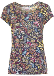 Katoenen shirt met print, korte mouw, bonprix