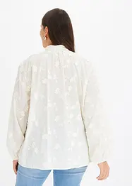Blouse met bloemenapplicatie, bonprix