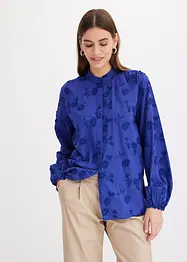 Blouse met bloemenapplicatie, bonprix
