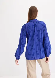 Blouse met bloemenapplicatie, bonprix