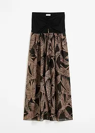 Strapless strandjurk van chiffon, bonprix
