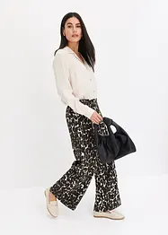 Blouse van satijn met reverskraag, bonprix