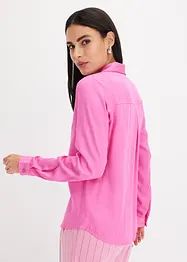 Blouse van satijn met reverskraag, bonprix