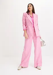 Blouse van satijn met reverskraag, bonprix