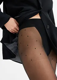 Panty 30 den met stippen en comfortabel boordje, bonprix